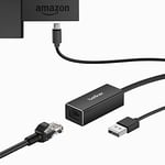 Adaptateur Ethernet Fire TV, Adaptateur Ethernet Belker Fire Stick/Adaptateur Micro USB vers Ethernet RJ45, câble USB vers RJ45 pour Fire TV Stick (2e génération), Toute Nouvelle Fire TV (2017),