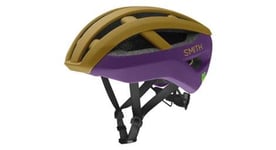 Casque route gravel smith network mips marron violet