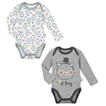 Lot de 2 bodies bébé garçon manches longues Mini Boy - Taille - 9 mois (74 cm)