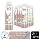 Sure Women Maximum Protection Antiperspirant Spray Freesia&Water Lily, 24x150ml