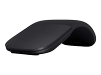 Microsoft Arc Mouse - Mus - Optisk - 2 Knappar - Trådlös - Bluetooth 4.1 Le - Svart