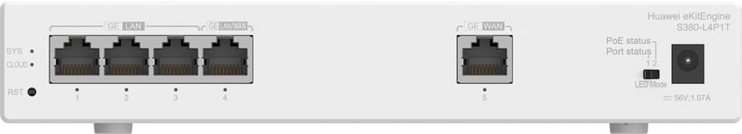HUAWEI Router S380-L4P1T 1xGE WAN 4xGE LAN PoE+ 50W eKit Stock