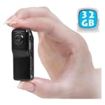 Mini camera sport espion portable détection sonore USB Micro SD 32 Go