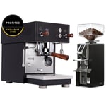 Profitec MOVE - Exclusive Line Inkl. Eureka Mignon Libra Krom/Matt Svart Espressokvarn