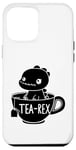 Coque pour iPhone 12 Pro Max Dinosaure drôle Tea-Rex T-Rex Dinosaure