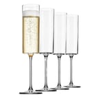 Glas Champagne 4-pack 6-ounce Champagneglas 4-pack, Premium fyrkantig kant blåst vinglas The Best1217