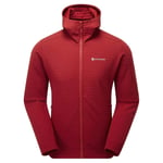 Montane Men's Protium XT Hooded Fleece Jacket - Acer Red