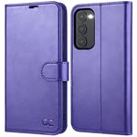 OCASE for Samsung Galaxy S23 Plus Case, Premium PU Leather S23plus Wallet Phone Case with [Card Holder][RFID Blocking][TPU Inner Shell] Shockproof Flip Cover for Galaxy S23+ 5G 6.6 Inch,Purple