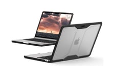 UAG Rugged Case for MacBook AIR 13.6" M2 (2022) - Clear/Black - hårt fodral för bärbar dator