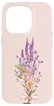 Coque pour iPhone 15 Pro Bouquet de fleurs sauvages - Fleurs botaniques - Lavande