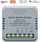 Lifcausal - Module de commutation intelligent Tuya ZigBee, domotique portable, disjoncteur à monter soi-même, contrôle de synchronisation,