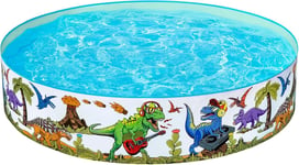 Bestway| Dinosaur Paddling Pool, Kiddie Swimming Pool, Inflatable Above Ground 