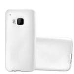 Cadorabo Housse Compatible Avec Htc One M9 En Metallic Argent - Étui De Protection En Silicone Tpu Flexible