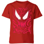 Venom Carnage Kids' T-Shirt - Red - 3-4 ans - Rouge