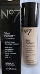 Boots No7 Stay Perfect Foundation COOL VANILLA 30ML New Discontinued