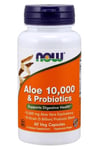 NOW Foods - Aloe 10,000 & Probiotics - 60 vcaps