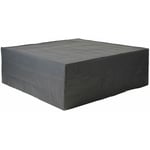 Housse de protection pour salon de jardin bas, Dimensions H70 x 200 x 200 cm - gris foncé