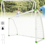 Hengmei - Cage et but de foot But de football en pvc pour enfants avec filet, Cage de Football Filet pour jardin, parc, plage ou hall, 180x120x80 cm