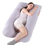 Cussin de Grossesse pour Dormir - Coussin d'Allaitement en Forme de U, Coussin Maternité et Coussin Grossesse Oreiller avec Housse en Coton Amovibl, Soutien pour Le Dos, Les Hanches, Les Jambes