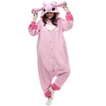 Stitch Pyjamas Anime Cartoon Sovkläder Outfit Jumpsuit_y o Pink Pink Pink M