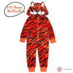 1onesie Children Infant Kids Tiger Onezee Jumpsuit All In One Playsuit 2-13 Yrs