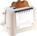 Dualit 2 Slice Lite Toaster Perfect Toast 26213 (Canvas White Trim)