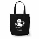 Grupo Erik BT21 Official Merchandise RJ Cotton Tote Bag - Cotton Shopping Bag - 14x15x4 inches | 37x39x10 cm - Canvas Bag - Cotton Bag - Gift Bag - BT21 Merchandise - BT21 RJ - Kawaii Bag