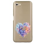 Coque dore pour Iphone 7 8 SE phenix et coeur