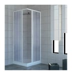 Parois cabine de douche en pvc h 185 cm mod. Acquario 80x90 ouverture centrale