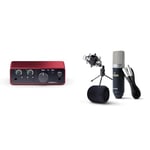 Focusrite Scarlett Solo 4th Gen USB Audio Interface, for the Guitarist, Vocalist, or Producer & Marantz Professional MPM-1000 - Studio Recording Condenser XLR Microphone