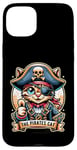 Coque pour iPhone 15 Plus Patch œil de chat pirate des Caraïbes