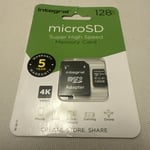 128GB Micro SD Card SDHC SDXC Integral Memory TF Class 10  with adaptor **NEW**