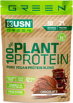 USN 100% Plant Protein Chocolate, Vegan Protein Powder (900G) a Sugar Free, Plan