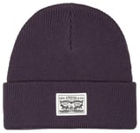 Levi's Women's Backpatch Beanie, Dark Purple, One Size