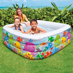 ZYUN Grande Piscine Gonflable, Gonflable Piscines Piscine pour Enfants Famille Piscine pour Backyard Extérieur