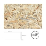 Plywoodskiva Bertini OSB 60 x 30 cm (9 antal)