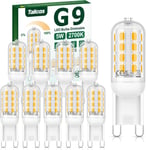 Ampoule Led G9 Dimmable, 5w Ampoules G9 2700k Blanc Chaud Équivalent À 40w Halogène, 450lm G9 Led Sans Scintillement Pour Chambre Salon Cuisine, 360 Degrés Angle Ac 220-240v, Lot D[Led102319]