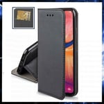 COQUE PORTEFEUILLE NOIR Pour HUAWEI Y6 2019 ETUI HOUSSE LIVRE ANTICHOC Y 6