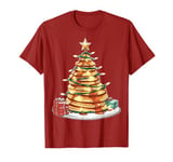 Pancake Pile Pancake Maker Christmas Hat Xmas T-Shirt