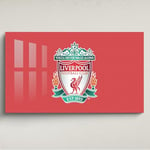 Licensed Décor Liverpool FC Décoration murale en acrylique avec blason rouge Grand format 130 x 80 cm