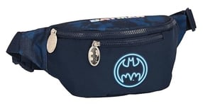 Safta Batman Legendary Sac Banane avec Poche extérieure, idéal pour Jeunes et Enfants de différents âges, Confortable et Polyvalent, qualité et résistance, 23 x 9 x 12 cm, Bleu Marine, Bleu Marine,