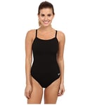 Speedo Maillot de Course Endurance + Solide Flyback Training Suit, Femme, 819016-006, Noir/Noir, 32