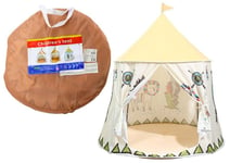 Lasten teltta Tipi 125 cm, kermainen