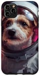 Coque pour iPhone 11 Pro Max Parson Russell Terrier Space Dog astronaute