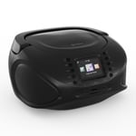 Roadie Smart IR/DAB/BT/CD/MP3 Boombox USB DAB+/Internet/Radio FM lecteur CD/MP3 3W Bluetooth portable