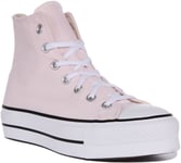 Converse A05135C Chuck Taylor All Star Lift Hi Rose Womens Platform UK 3 - 8