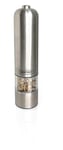 NERTHUS FIH 012 012-Moulin sel/Poivre électrique avec lumière indications 26 cm, Couleur Acier INOX, Originale, Taille Unique