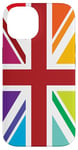 iPhone 14 Rainbow Colors, United Kingdom The Union Jack Flag Case