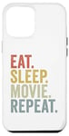 iPhone 12 Pro Max Eat Sleep Movie Repeat Funny Film Lovers Case