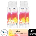 Dove Bath Therapy Shower & Shave Mousse 15Minutes Self-care for Your Body, 200ml